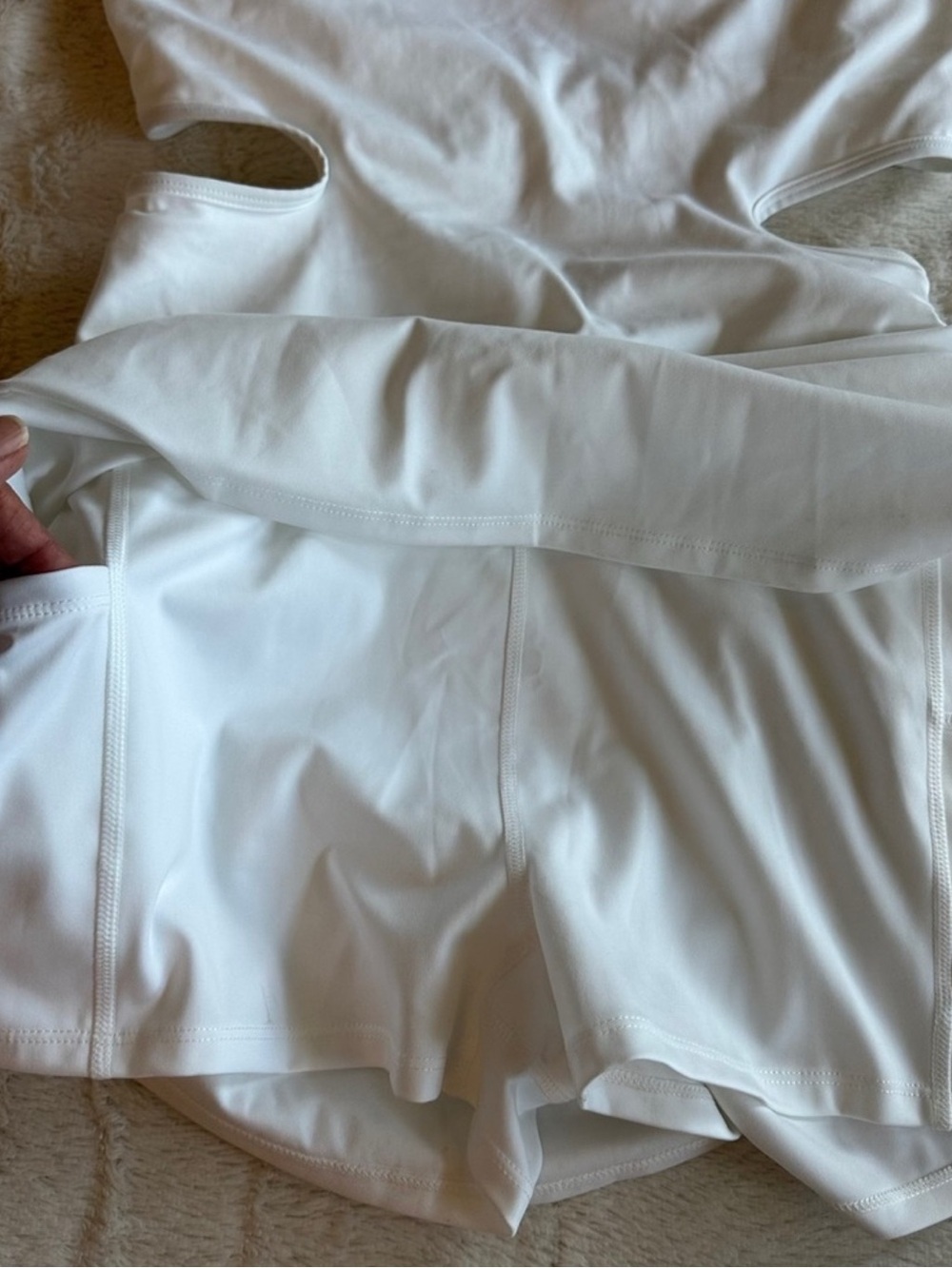 NWOT Free People One More Serve Skortsie Tennis Dress Onesie, M - Picture 5 of 5